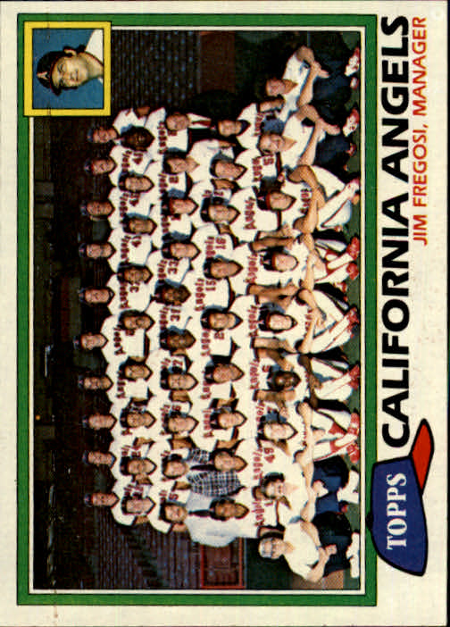 1981 Topps #663 Angels Team CL/Jim Fregosi MG