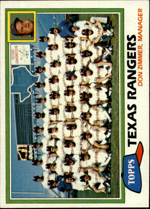 1981 Topps #673 Rangers Team CL/Don Zimmer MG