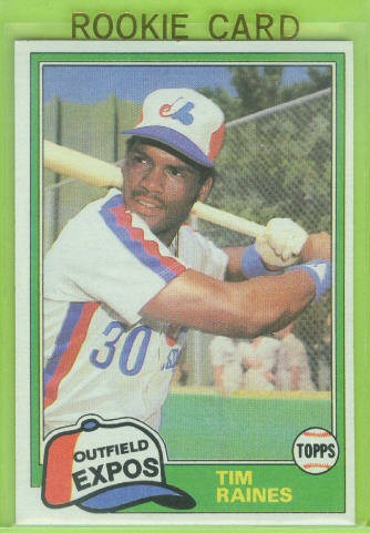 1981 Topps Traded #816 Tim Raines