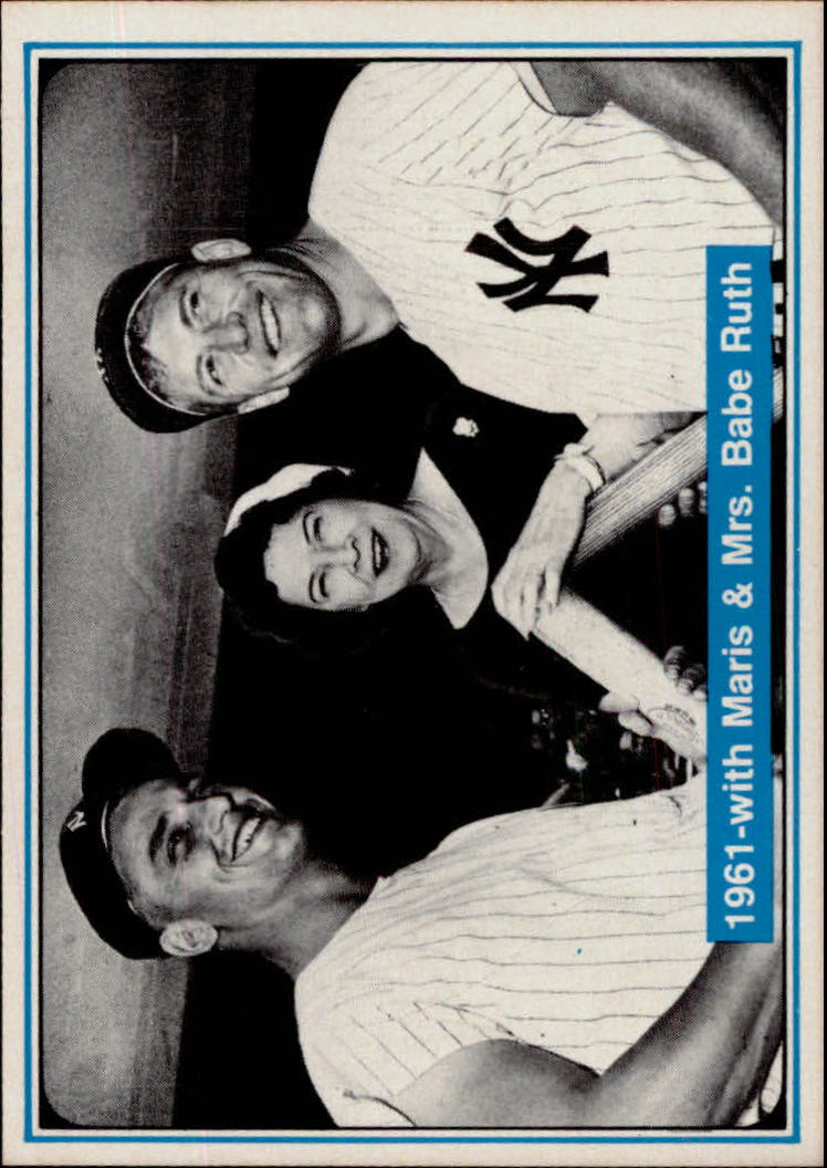 1982 ASA Mickey Mantle #43 Mickey Mantle/Roger Maris/Mrs. Babe Ruth 1961