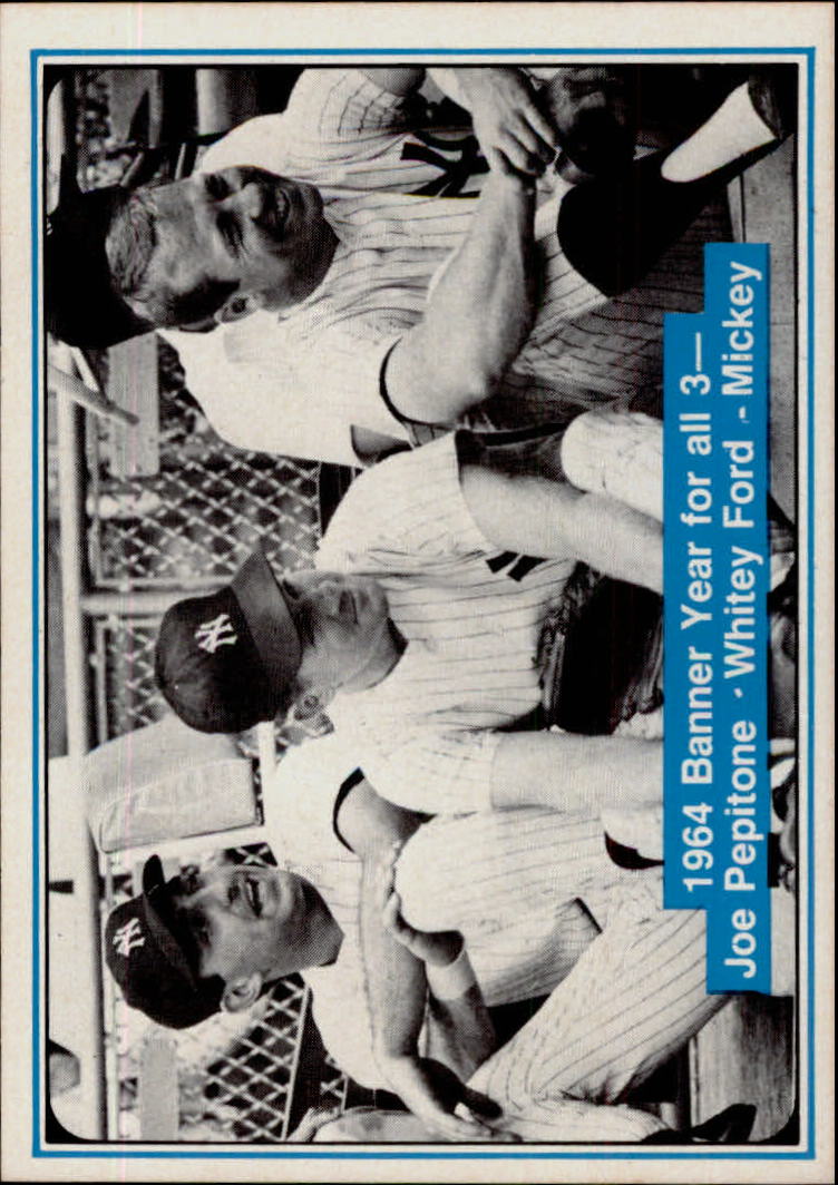 1982 ASA Mickey Mantle #51 Mickey Mantle/Joe Pepitone/Whitey Ford/1964 Banner Year