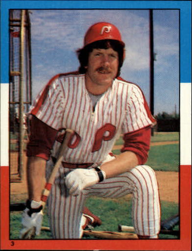 1982 O-Pee-Chee Stickers #3 Mike Schmidt LL