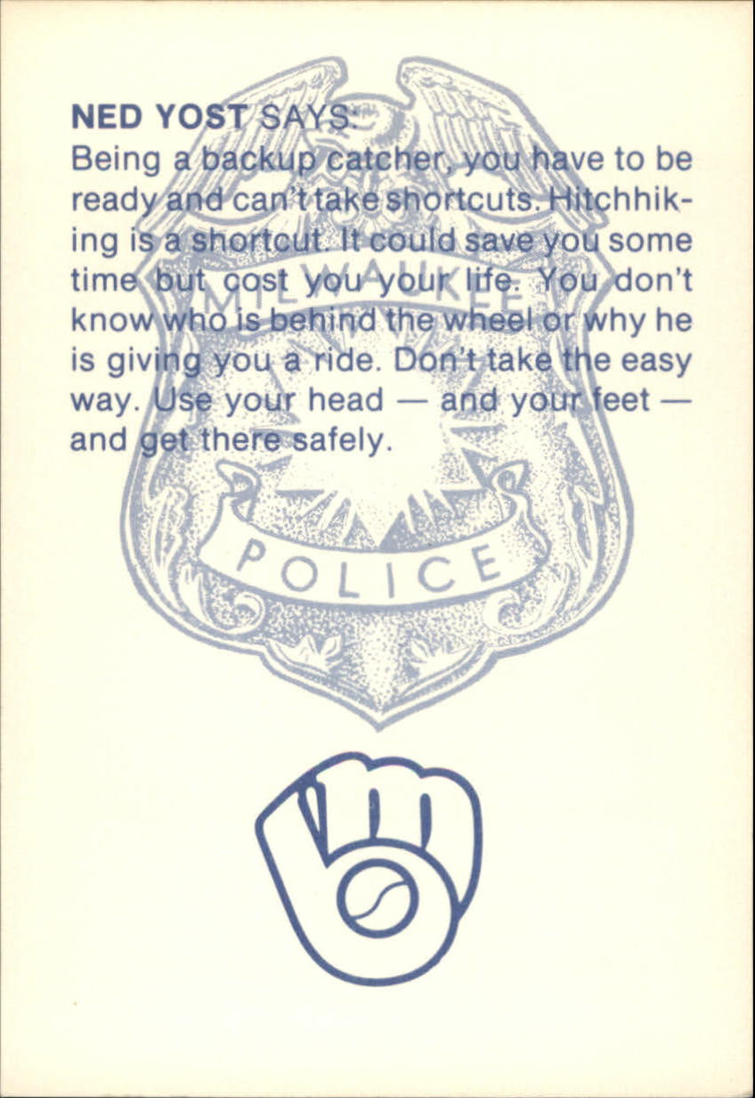 1982 Brewers Police #22 Charlie Moore - NM-MT