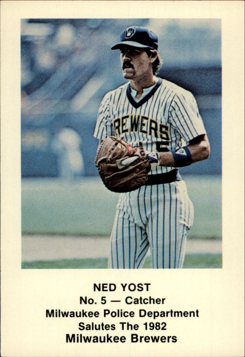 1982 Brewers Police #5 Ned Yost - NM-MT