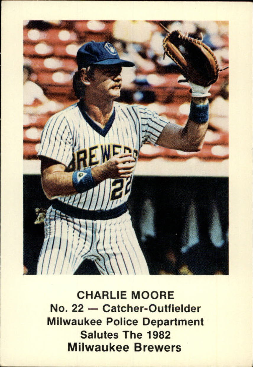 1982 Brewers Police #22 Charlie Moore - NM-MT