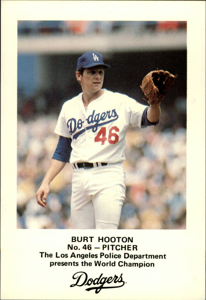 1982 Dodgers Police #46 Burt Hooton