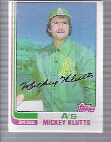1982 Topps #148 Mickey Klutts