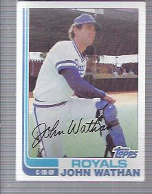 1982 Topps #429 John Wathan