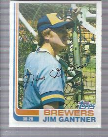 Jim Gantner Milwaukee Brewers 1991 Topps Baseball Card 23