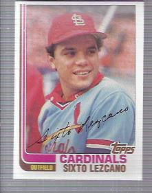  1982 Topps # 727 Sixto Lezcano St. Louis Cardinals