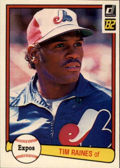 TIM RAINES RC 1981 Donruss 538 Baseball Card Montreal Expos 