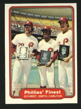 1982 Fleer #641 Lonnie Smith/Mike Schmidt/Steve Carlton