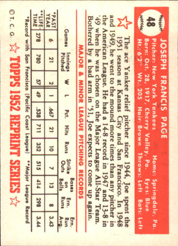 1983 Topps Baseball 1952 Reprint (#1-200) Singles - You Choose - Picture 93 of 387