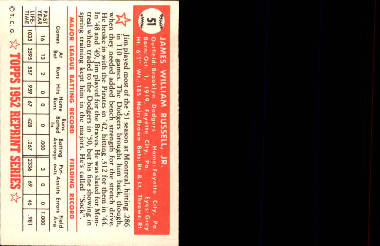 1983 Topps Baseball 1952 Reprint (#1-200) Singles - You Choose - Picture 99 of 387