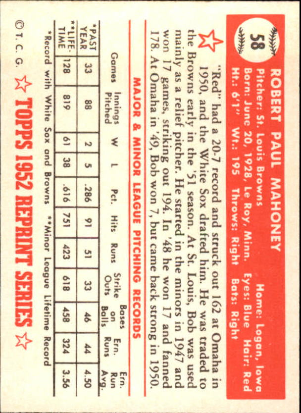 1983 Topps Baseball 1952 Reprint (#1-200) Singles - You Choose - Picture 113 of 387