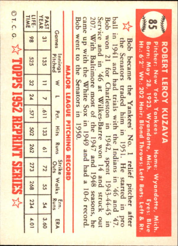 1983 Topps Baseball 1952 Reprint (#1-200) Singles - You Choose - Picture 167 of 387