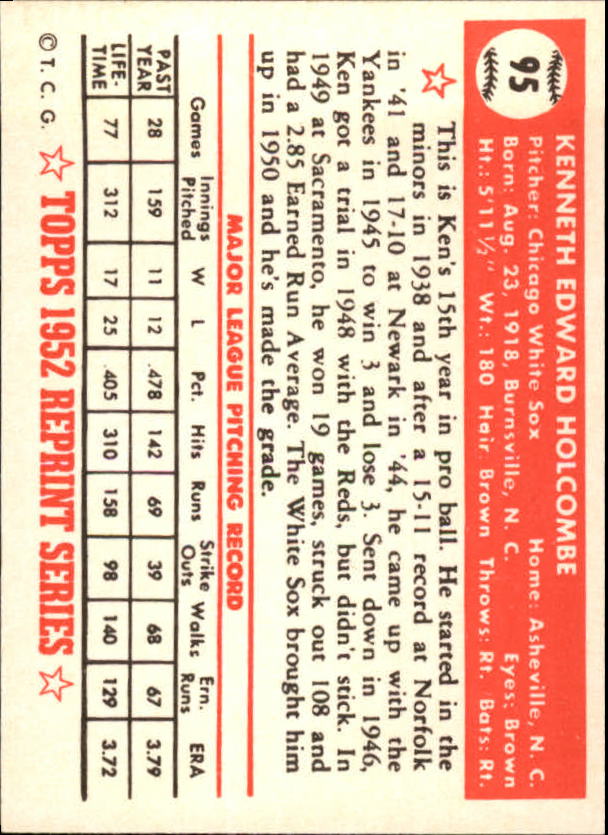 1983 Topps Baseball 1952 Reprint (#1-200) Singles - You Choose - Picture 185 of 387