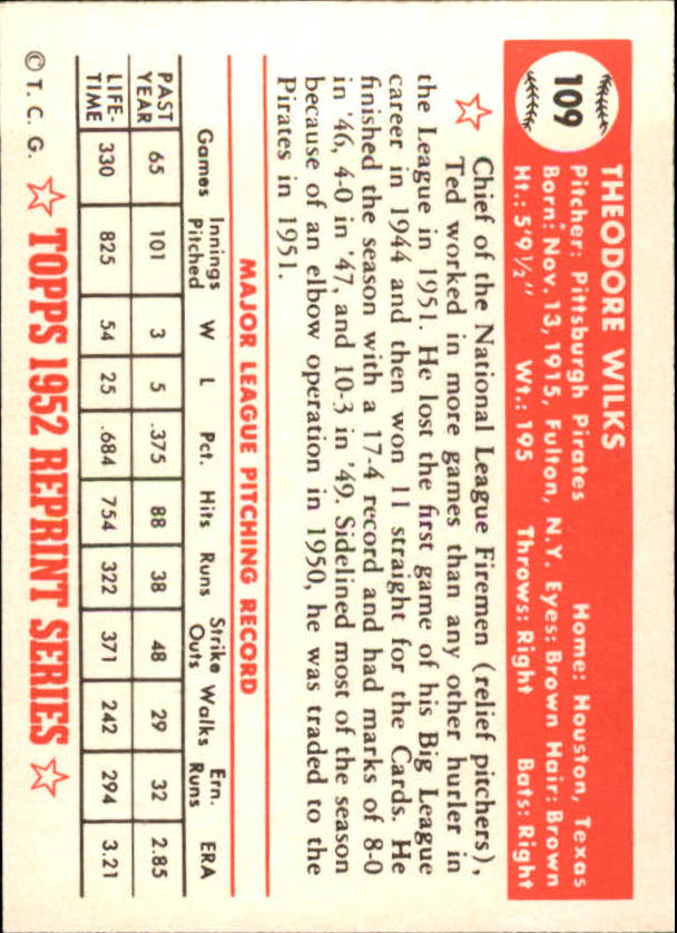 1983 Topps Baseball 1952 Reprint (#1-200) Singles - You Choose - Picture 213 of 387