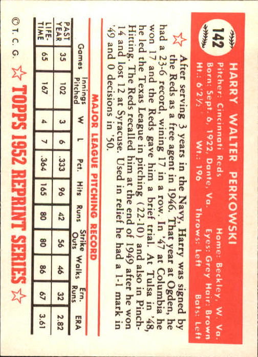 1983 Topps Baseball 1952 Reprint (#1-200) Singles - You Choose - Picture 279 of 387