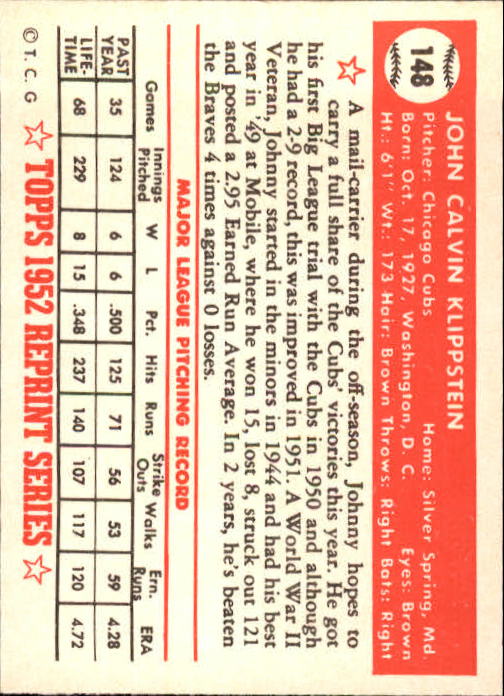 1983 Topps Baseball 1952 Reprint (#1-200) Singles - You Choose - Picture 291 of 387