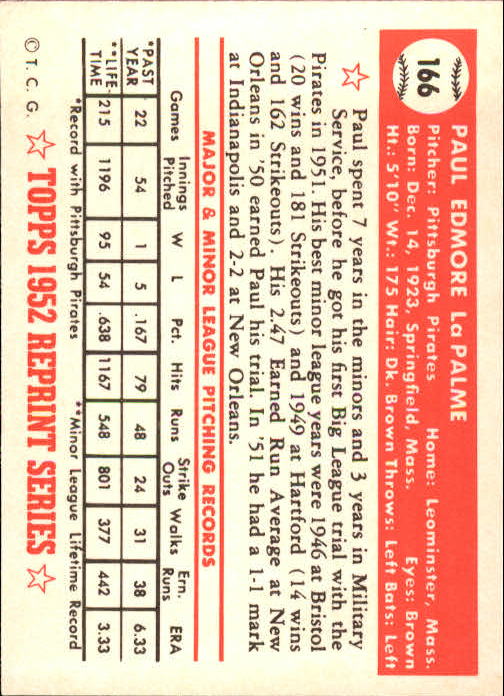 1983 Topps Baseball 1952 Reprint (#1-200) Singles - You Choose - Picture 325 of 387