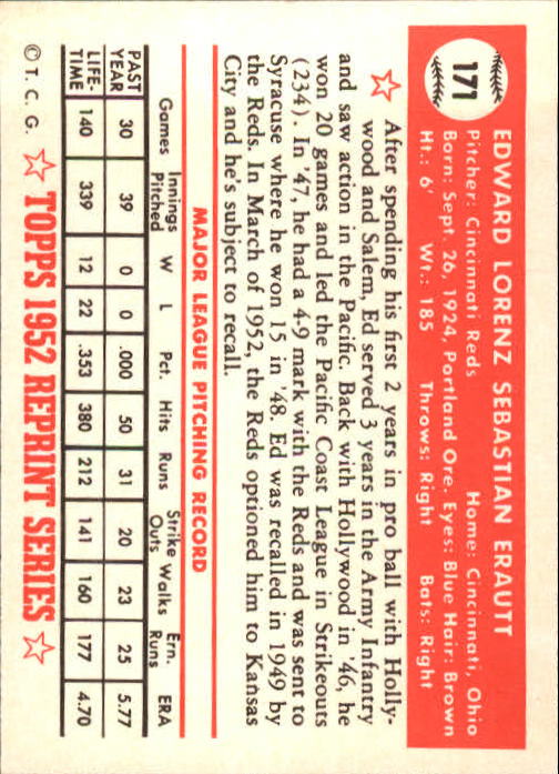 1983 Topps Baseball 1952 Reprint (#1-200) Singles - You Choose - Picture 335 of 387