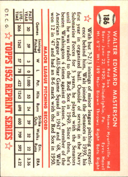 1983 Topps Baseball 1952 Reprint (#1-200) Singles - You Choose - Picture 363 of 387