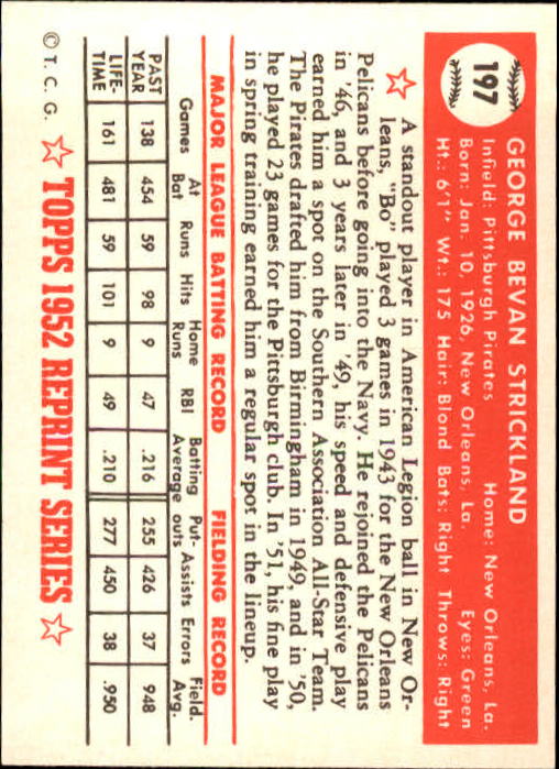 1983 Topps Baseball 1952 Reprint (#1-200) Singles - You Choose - Picture 381 of 387