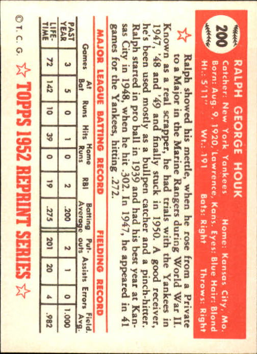 1983 Topps Baseball 1952 Reprint (#1-200) Singles - You Choose - Picture 387 of 387