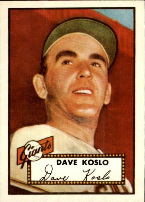 1983 Topps 1952 Reprint #336 Dave Koslo
