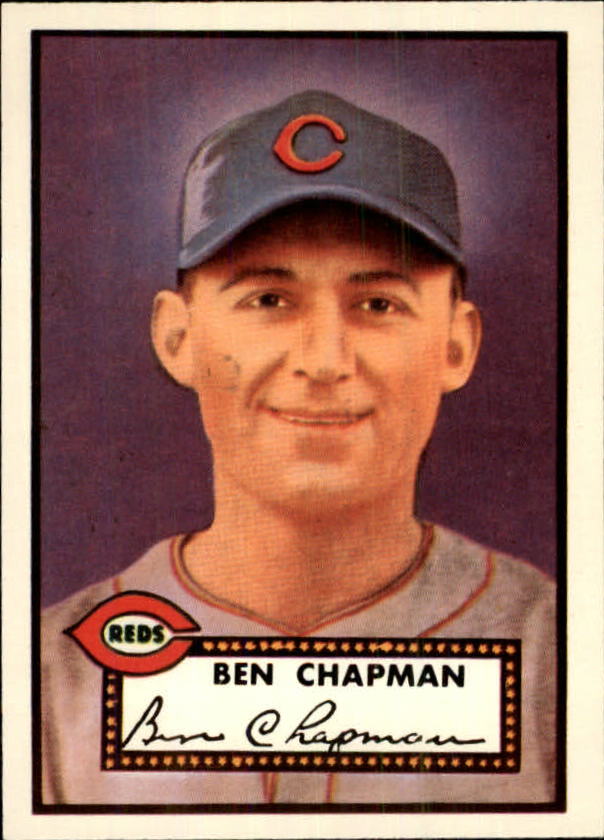 1983 Topps 1952 Reprint #391 Ben Chapman UER CO/Photo actually/Sam Chapman