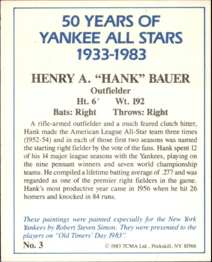 B6568- 1983 Yankees A-S 50 Años Tarjetas 1-50 -Tú eliges- 15+ ENVÍO GRATUITO A EE. UU. - Imagen 11 de 103