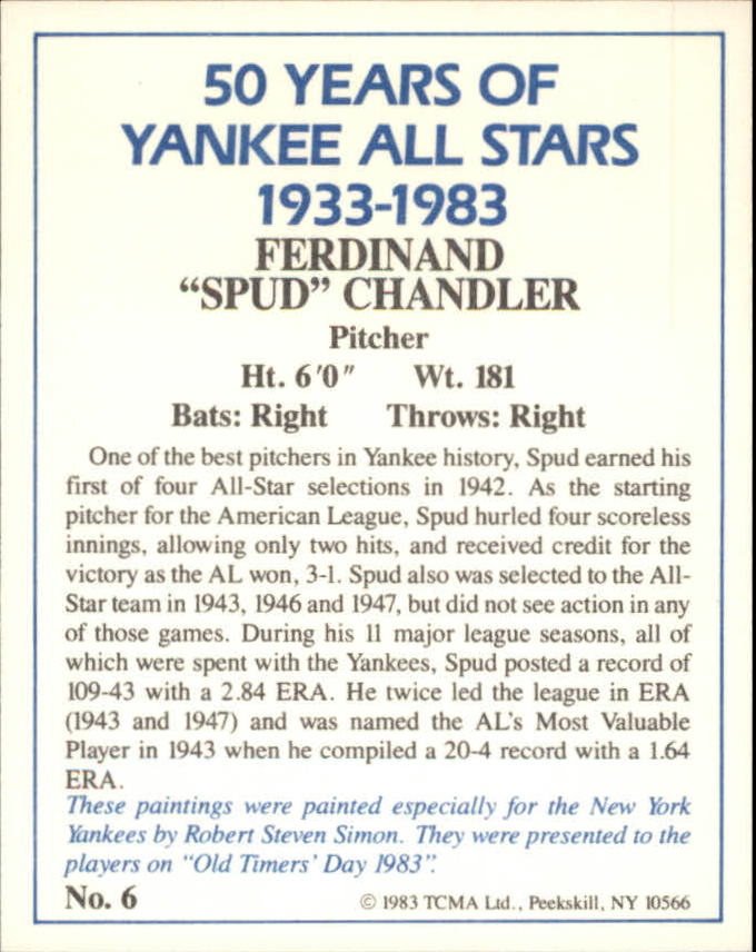 B6568- 1983 Yankees A-S 50 Años Tarjetas 1-50 -Tú eliges- 15+ ENVÍO GRATUITO A EE. UU. - Imagen 17 de 103