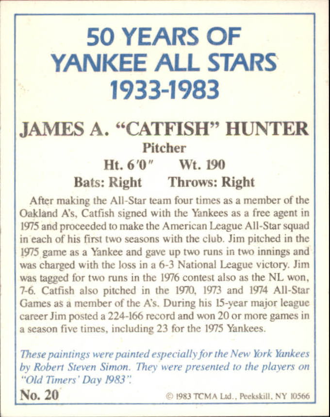 B6568- 1983 Yankees A-S 50 Años Tarjetas 1-50 -Tú eliges- 15+ ENVÍO GRATUITO A EE. UU. - Imagen 45 de 103