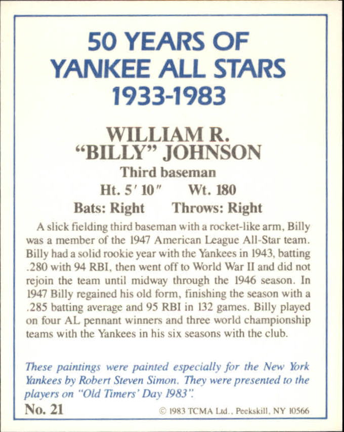 B6568- 1983 Yankees A-S 50 Años Tarjetas 1-50 -Tú eliges- 15+ ENVÍO GRATUITO A EE. UU. - Imagen 47 de 103