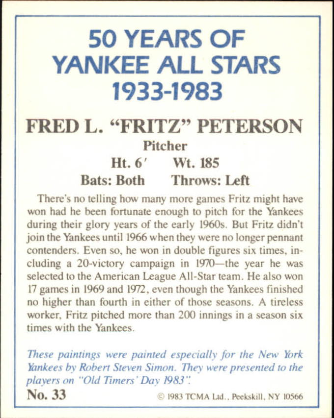B6568- 1983 Yankees A-S 50 Años Tarjetas 1-50 -Tú eliges- 15+ ENVÍO GRATUITO A EE. UU. - Imagen 71 de 103