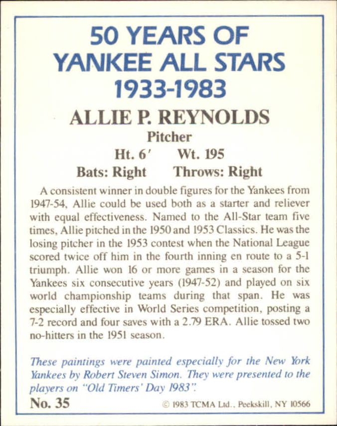 B6568- 1983 Yankees A-S 50 Años Tarjetas 1-50 -Tú eliges- 15+ ENVÍO GRATUITO A EE. UU. - Imagen 75 de 103