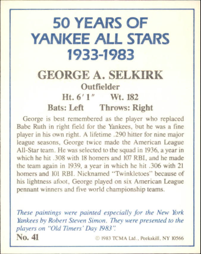 B6568- 1983 Yankees A-S 50 Años Tarjetas 1-50 -Tú eliges- 15+ ENVÍO GRATUITO A EE. UU. - Imagen 85 de 103