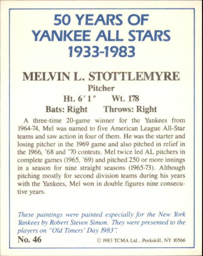 B6568- 1983 Yankees A-S 50 Años Tarjetas 1-50 -Tú eliges- 15+ ENVÍO GRATUITO A EE. UU. - Imagen 95 de 103