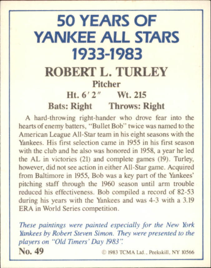 B6568- 1983 Yankees A-S 50 Años Tarjetas 1-50 -Tú eliges- 15+ ENVÍO GRATUITO A EE. UU. - Imagen 101 de 103