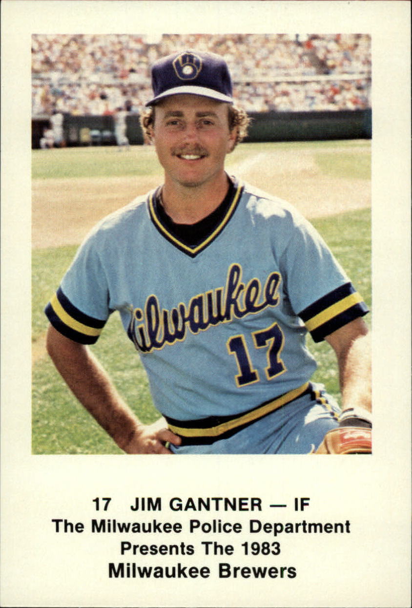 1983 Brewers Police #17 Jim Gantner - NM-MT