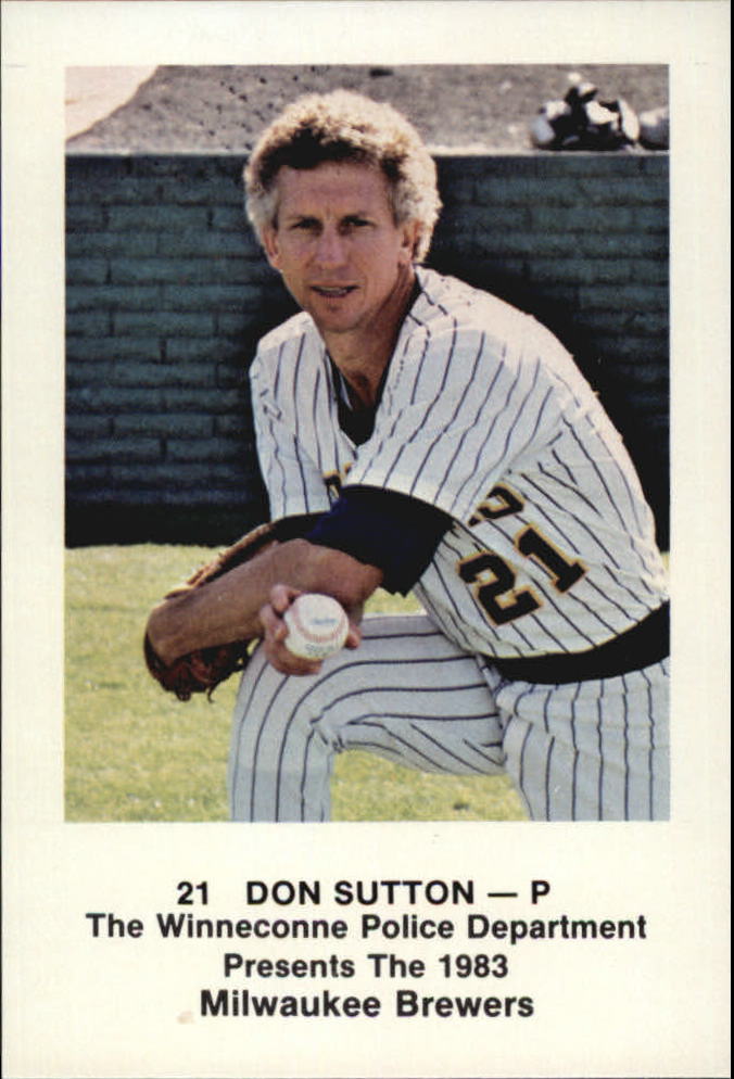 1983 Brewers Police #21 Don Sutton
