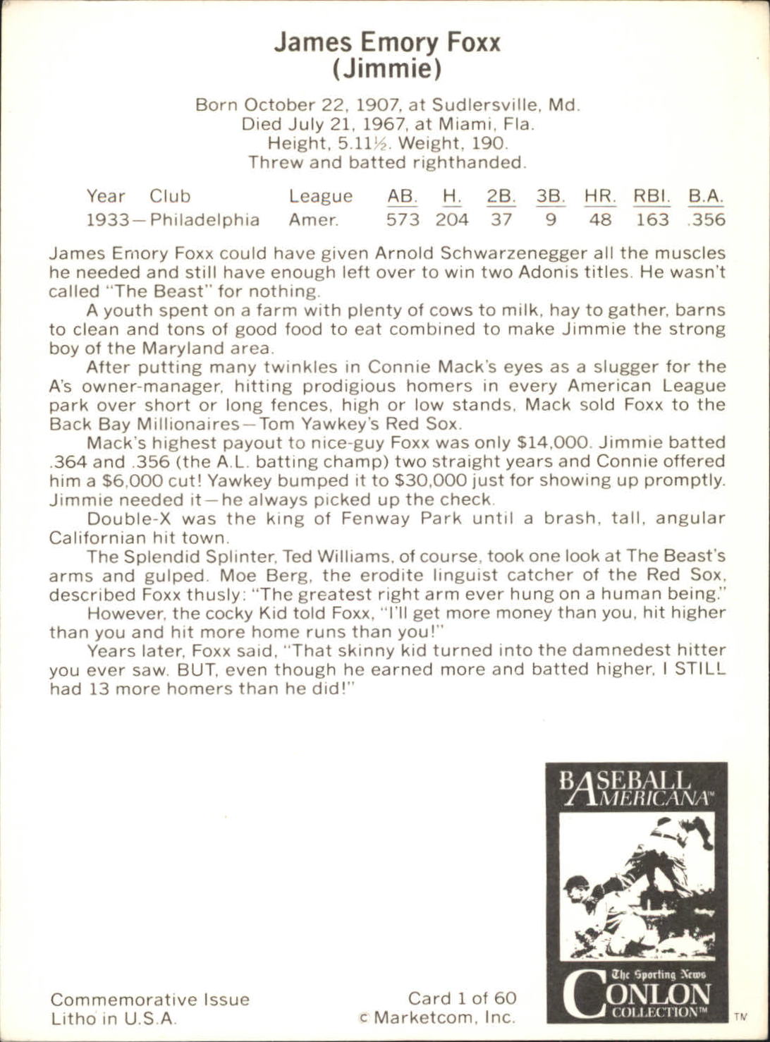 B7621- 1983 Conlon Marketcom Baseball Card #s 1-60 -You Pick- 15+ FREE US SHIP - Picture 3 of 108