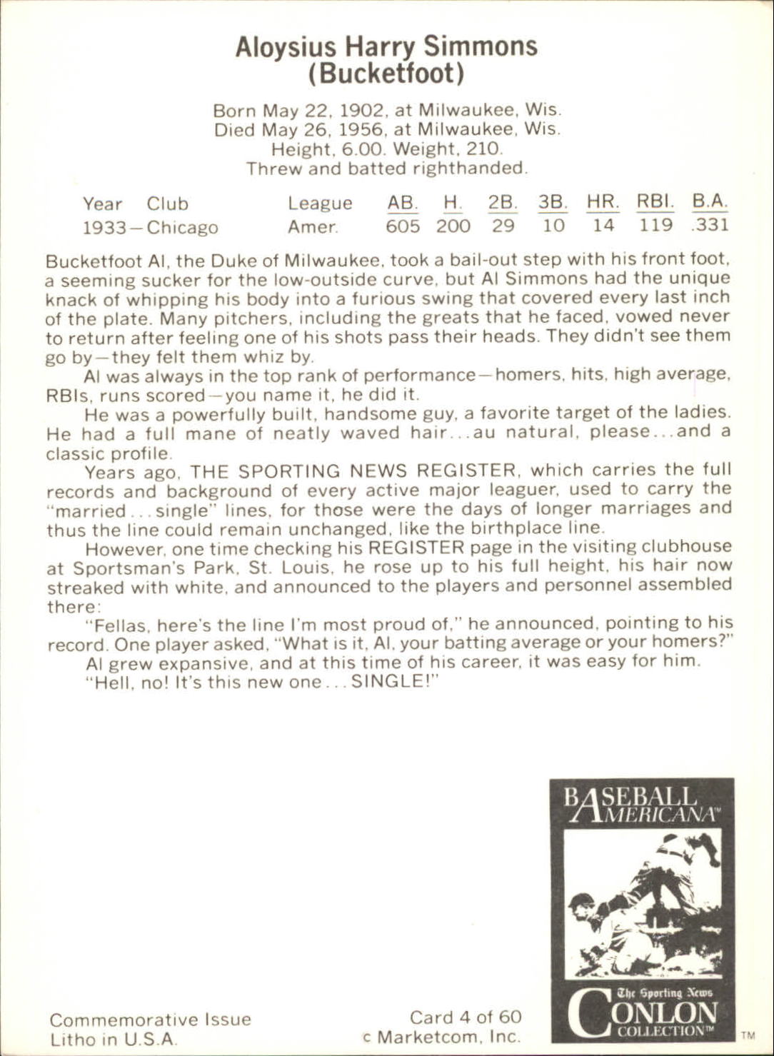 B7621- 1983 Conlon Marketcom Baseball Card #s 1-60 -You Pick- 15+ FREE US SHIP - Picture 9 of 108