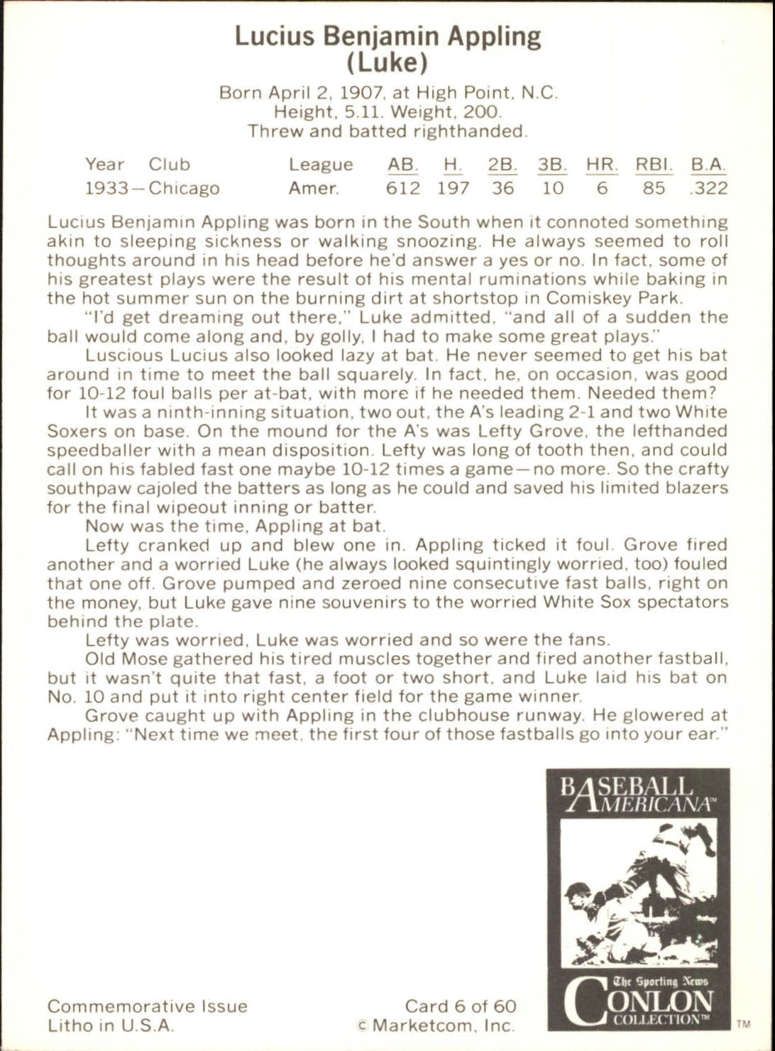 B7621- 1983 Conlon Marketcom Baseball Card #s 1-60 -You Pick- 15+ FREE US SHIP - Picture 13 of 108