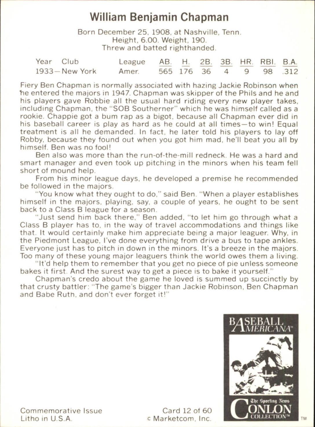 B7621- 1983 Conlon Marketcom Baseball Card #s 1-60 -You Pick- 15+ FREE US SHIP - Picture 25 of 108