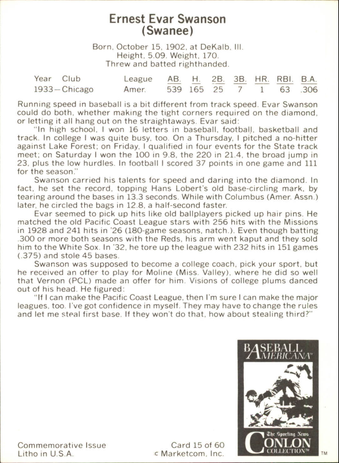 B7621- 1983 Conlon Marketcom Baseball Card #s 1-60 -You Pick- 15+ FREE US SHIP - Picture 31 of 108