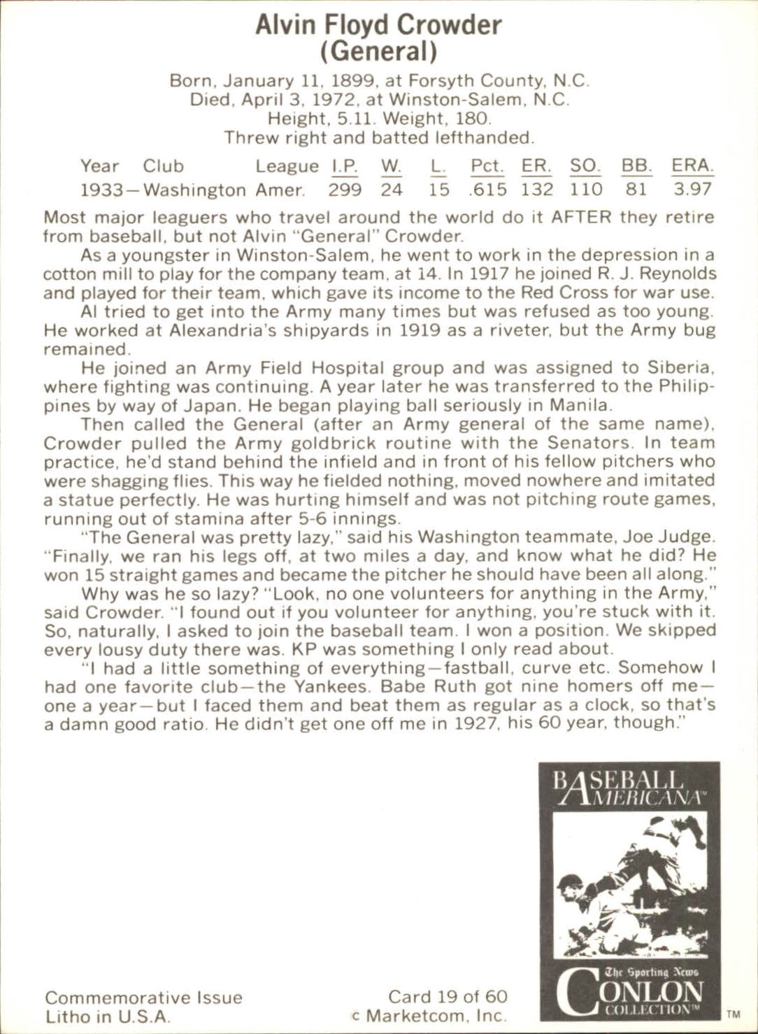 B7621- 1983 Conlon Marketcom Baseball Card #s 1-60 -You Pick- 15+ FREE US SHIP - Picture 39 of 108