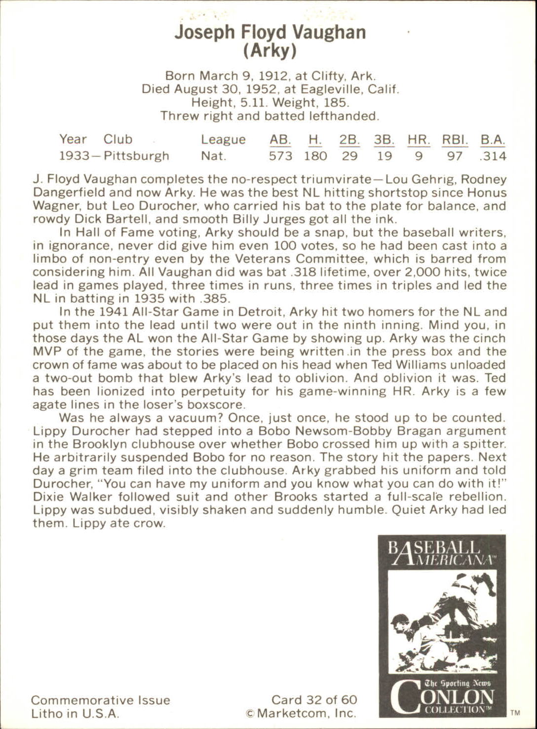 B7621- 1983 Conlon Marketcom Baseball Card #s 1-60 -You Pick- 15+ FREE US SHIP - Picture 53 of 108