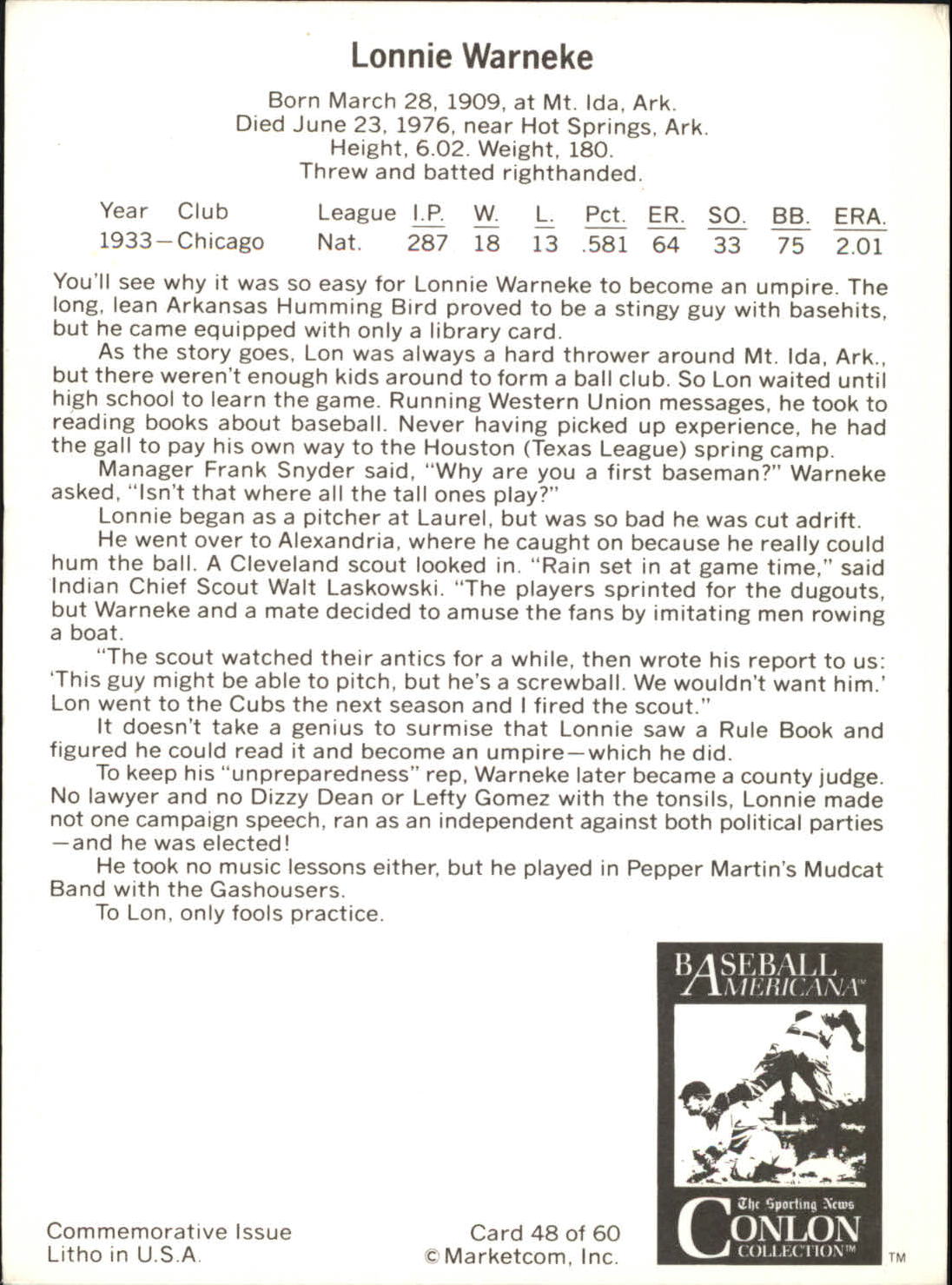 B7621- 1983 Conlon Marketcom Baseball Card #s 1-60 -You Pick- 15+ FREE US SHIP - Picture 84 of 108